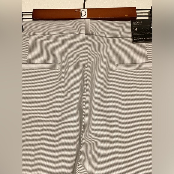 New Banana Republic Sloan Curvy Fit Pin Striped Pant - Picture 9 of 15